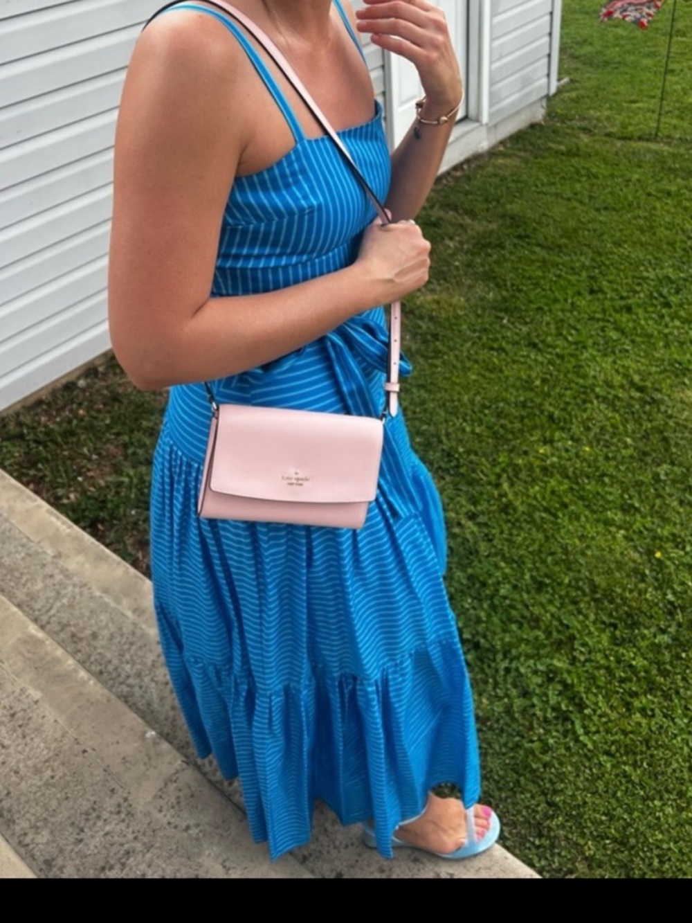 kate spade  pink clutch and crossbody